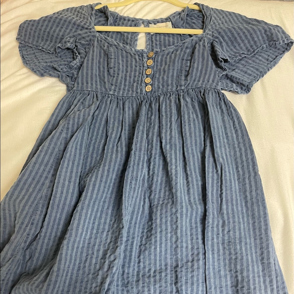 urban outfitters blue striped dress
